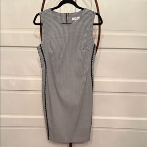 calvin klein ruched zipper sheath dress Calvin Klein Ruched Zipper Sheath Dress In Aubergine